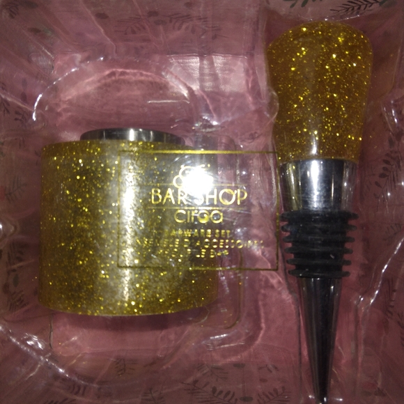 Gold glitter bar set - Picture 2 of 4